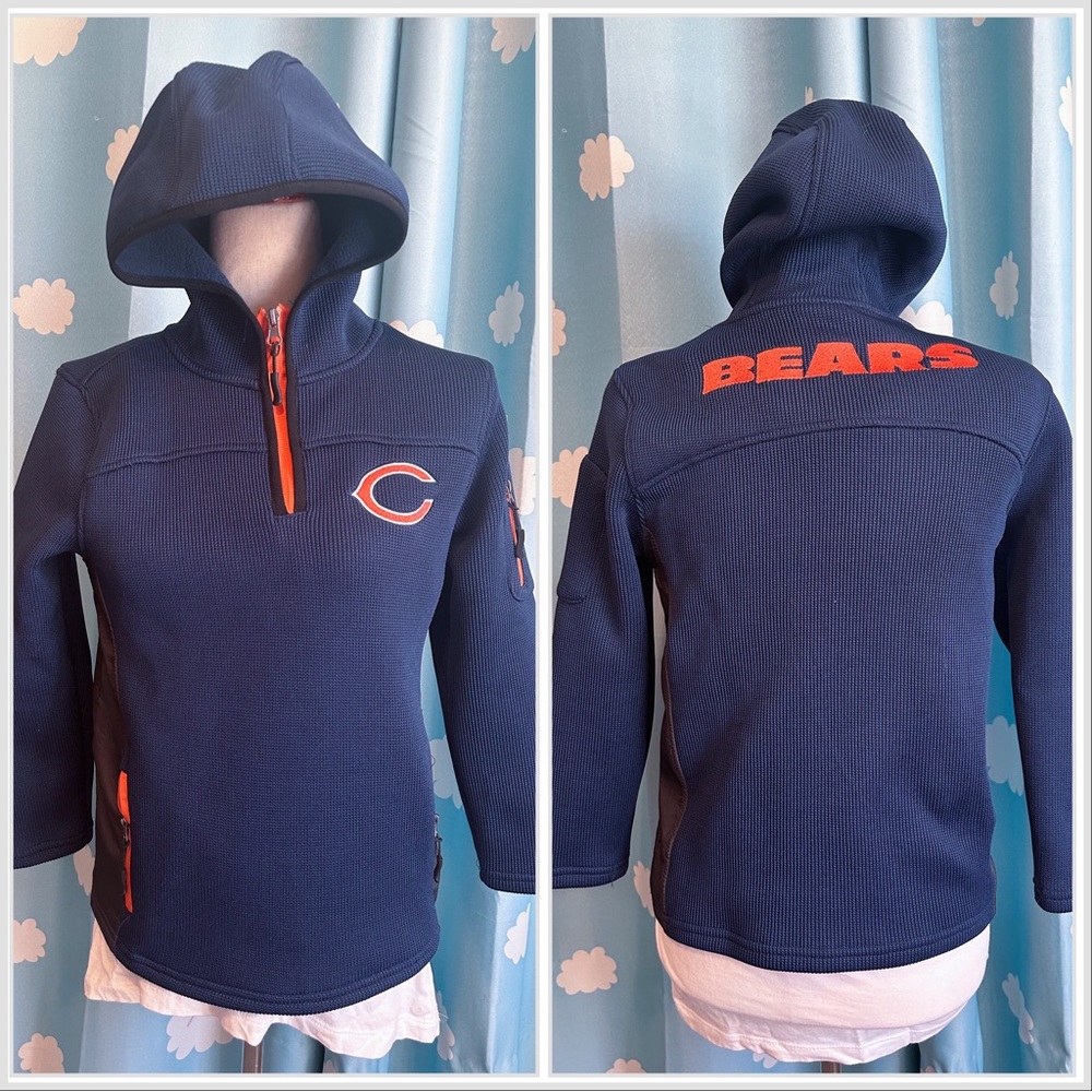 NWT Chicago Bears boys hooded NFL jacket pullover